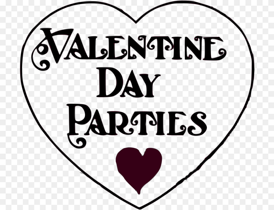 Valentines Day Parties Clipart, Heart, Blackboard Free Transparent Png