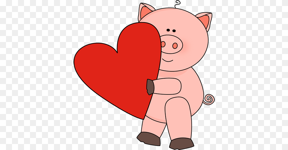 Valentines Day Pig Clip Art, Animal, Bear, Heart, Mammal Free Png Download