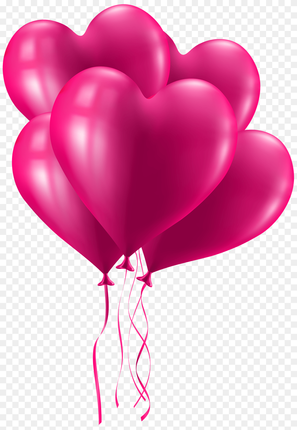 Valentines Day Pink Heart Balloons Clip Art Gallery Free Png Download