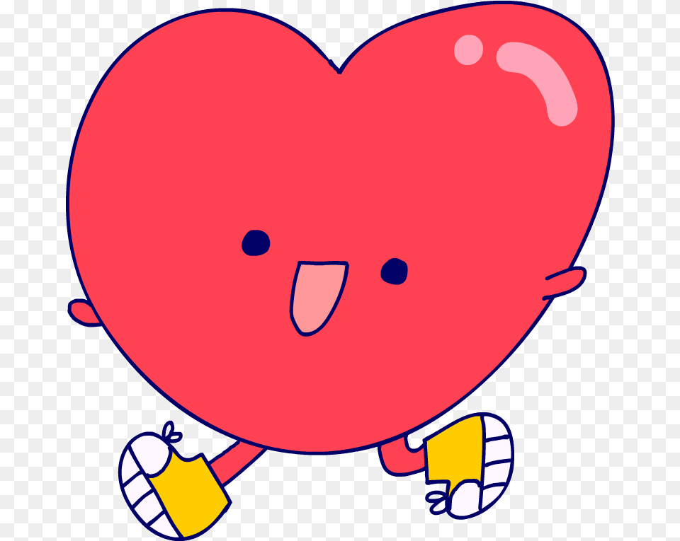 Valentines Day Running Sticker By Buzzfeed Animation For Ios Happy, Baby, Person, Balloon Free Transparent Png