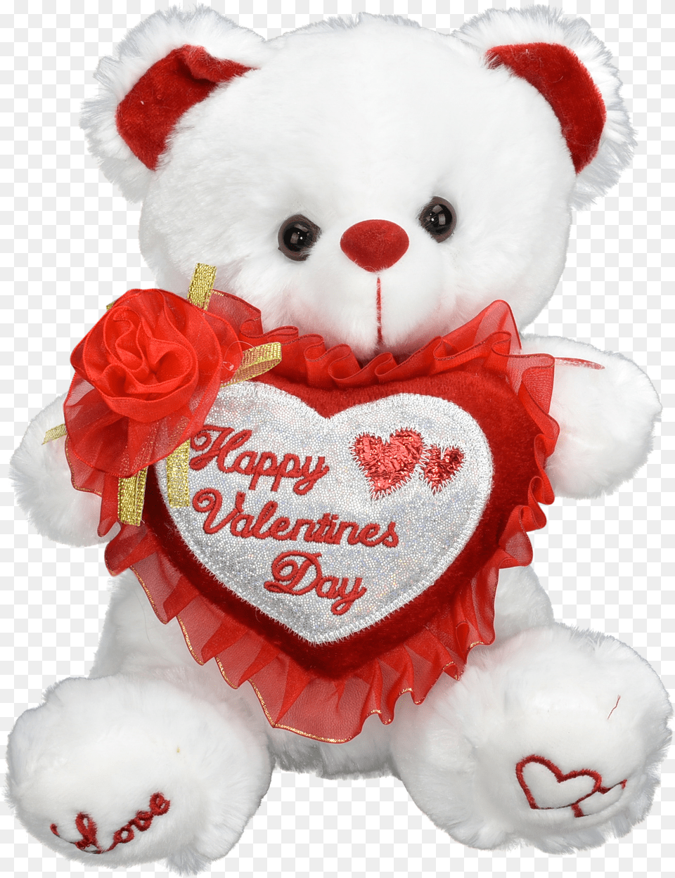 Valentines Day White Teddy Bear Plush Teddy Bear, Teddy Bear, Toy Free Png Download