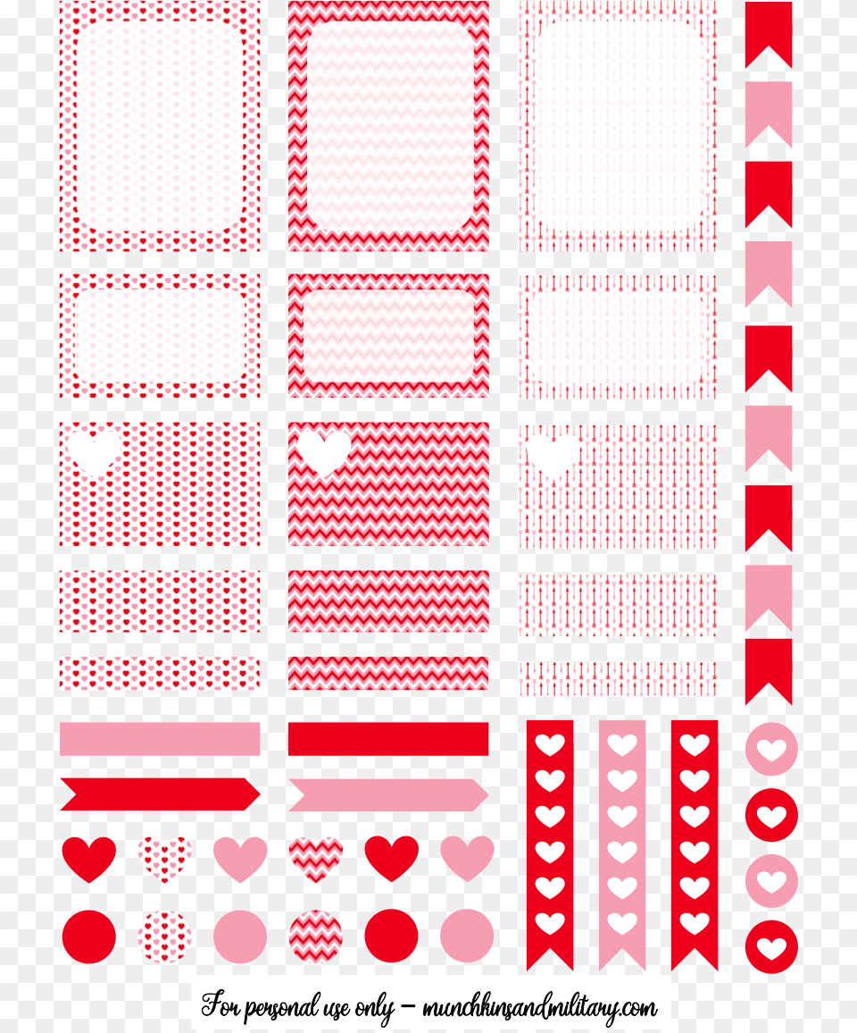 Valentines Erin Condren Life Planner Printable Art, Pattern, Scoreboard Free Transparent Png