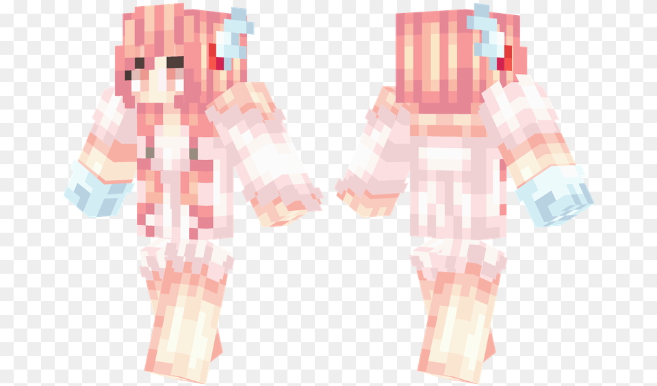 Valentines Girl Skin Girl Minecraft Cute, Baby, Person, Body Part, Hand Free Transparent Png