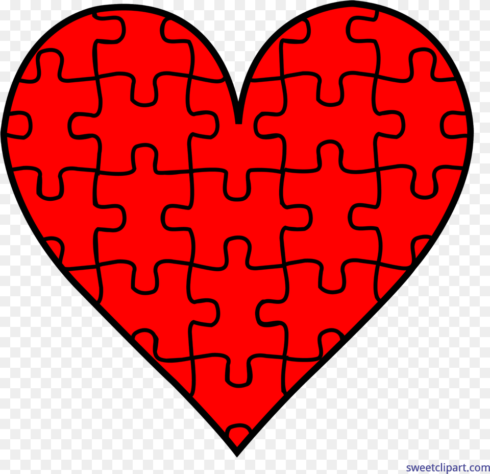 Valentines Symbols Puzzle Heart Clip Art Heart With Puzzle Pieces, Game, Person, Jigsaw Puzzle Free Png Download