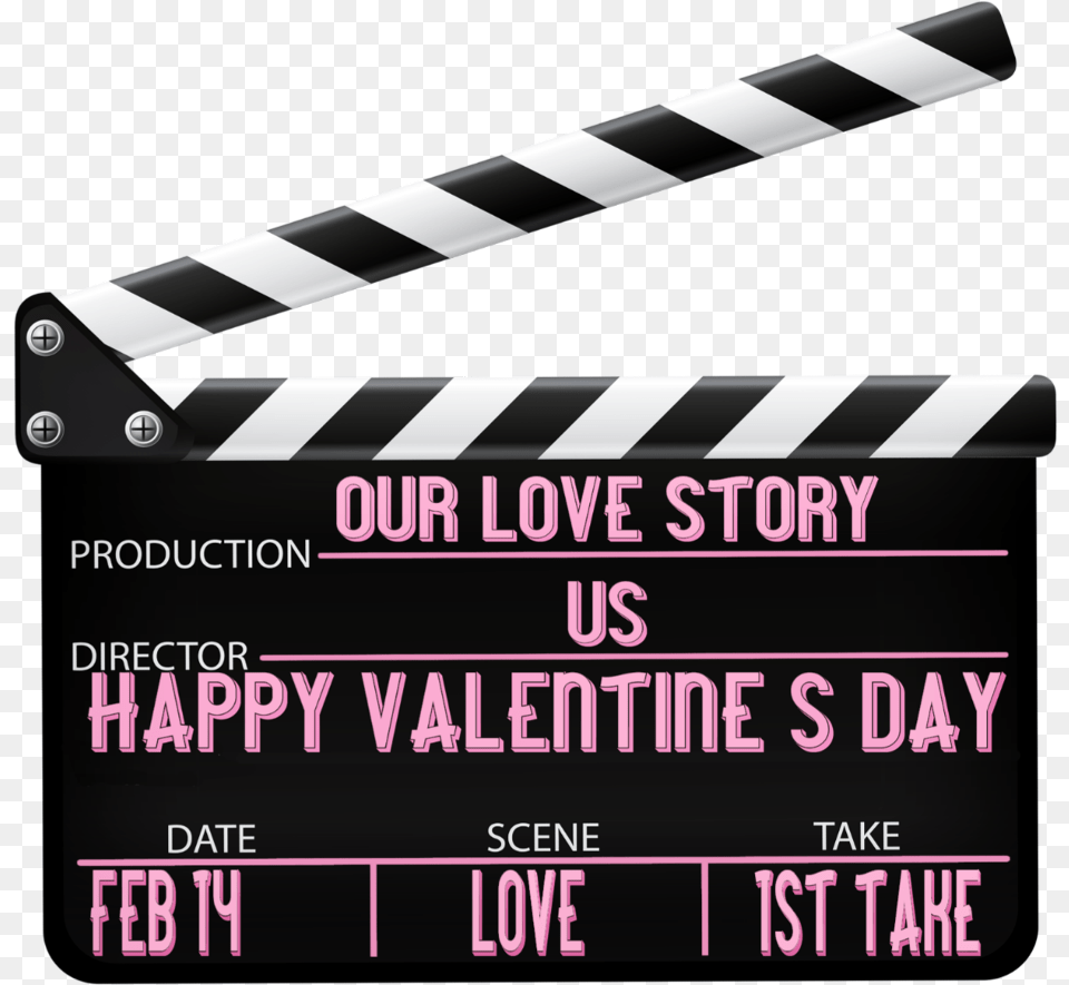 Valentinesday Valentines Movie Clapboard Graphics, Clapperboard, Text Free Png Download