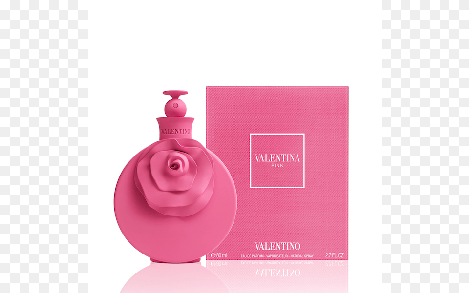 Valentino Valentina Pink Edp, Bottle, Cosmetics, Perfume Png Image