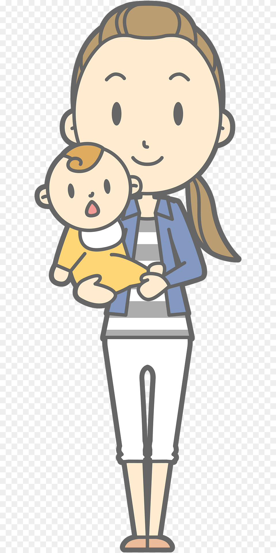 Valerie Mother And Baby Clipart, Person, Face, Head, Cream Png Image