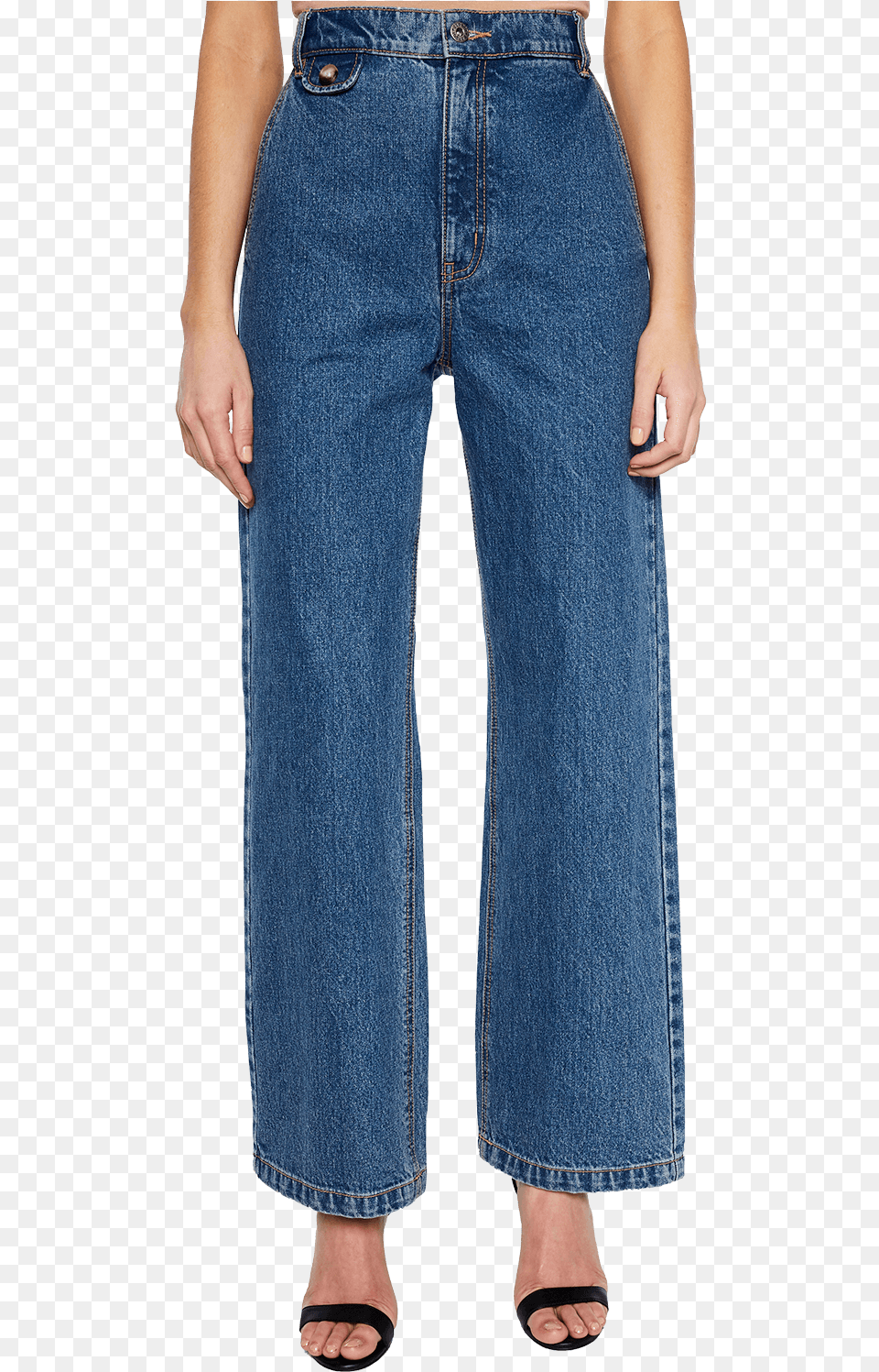 Valery Denim Pant In Colour Citadel 7 For All Mankind Paperbag Cropped Alexa, Clothing, Jeans, Pants Free Png