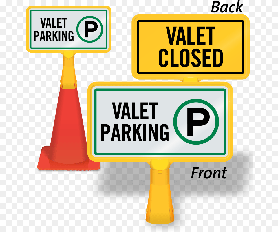 Valet Closed Coneboss Sign Sign, Symbol, Road Sign Png
