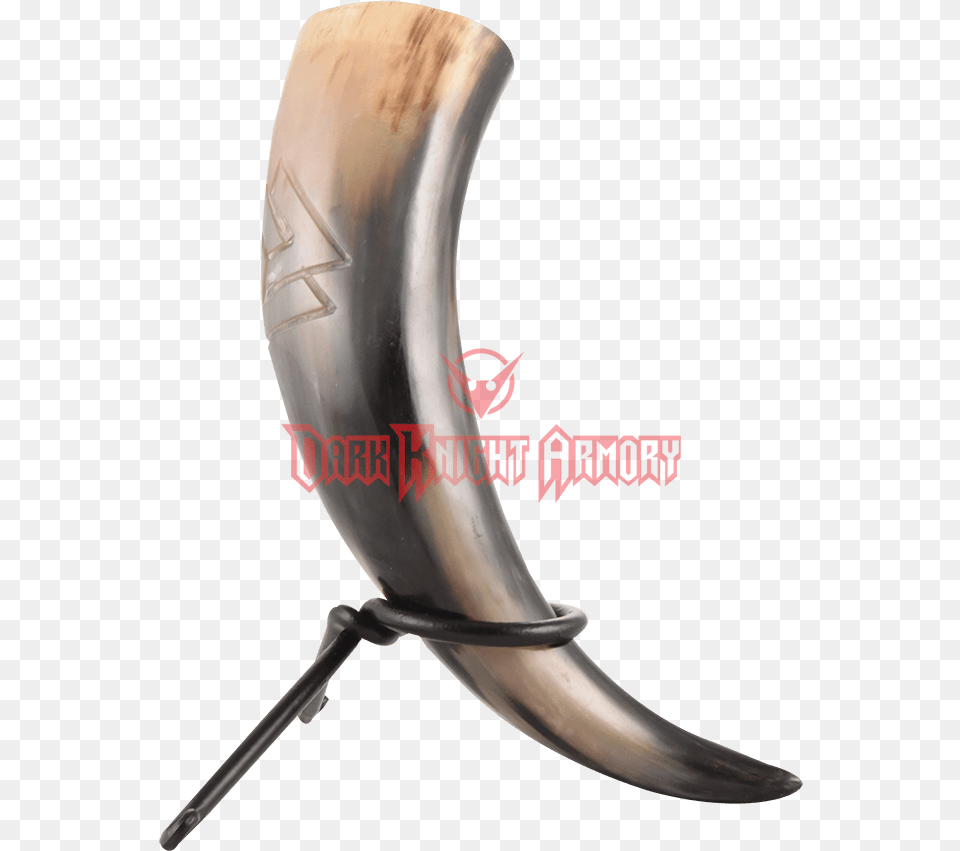 Valhalla Valknut Drinking Horn With Stand Sabre, Blade, Dagger, Knife, Weapon Png