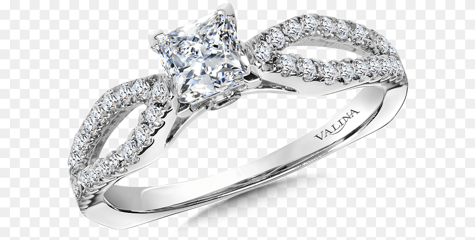 Valina Diamond Engagement Ring Mounting In 14k White Pre Engagement Ring, Accessories, Jewelry, Silver, Gemstone Png Image