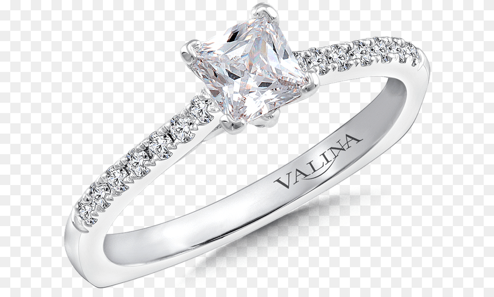 Valina Diamond Engagement Ring Mounting In 14k White Pre Engagement Ring, Accessories, Jewelry, Silver, Gemstone Free Png