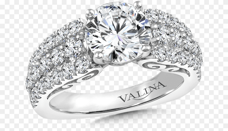 Valina Diamond Engagement Ring Mounting In 14k White White Gold Diamond Ring Designs, Accessories, Gemstone, Jewelry, Silver Png
