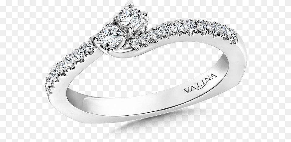 Valina Two Stone Diamond Engagement Ring Moutning In Pre Engagement Ring, Accessories, Jewelry, Silver, Gemstone Free Png