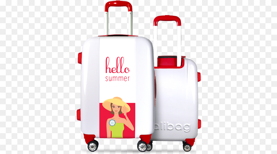 Valise Hello Summer Blue Valise Equipe De France, Baggage, Suitcase, Adult, Person Png