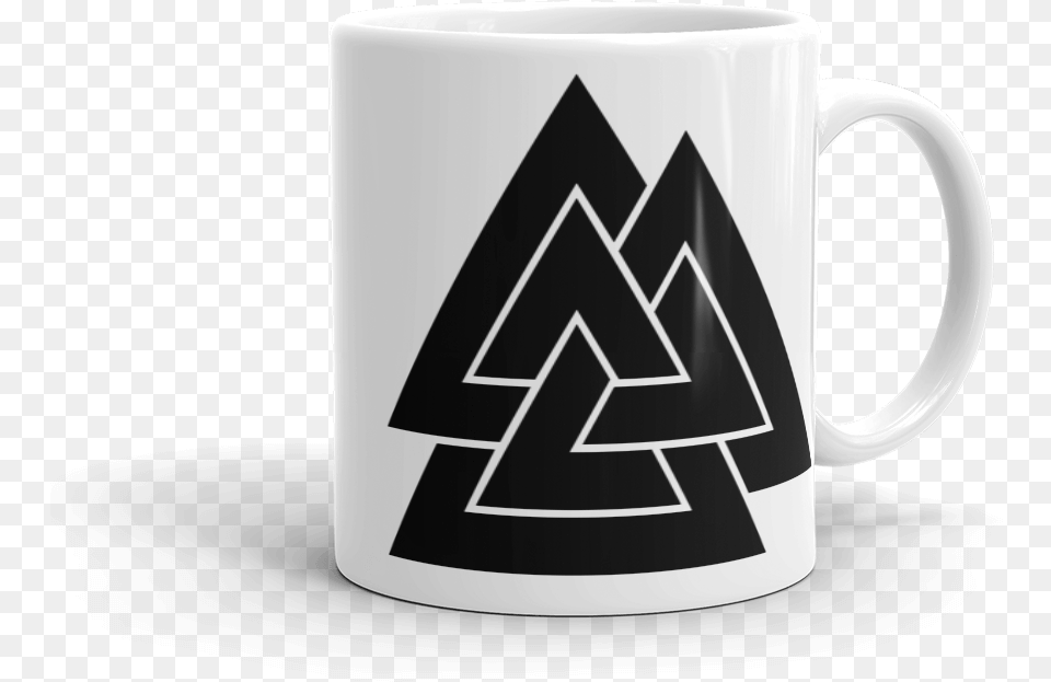 Valknut Coffee Mug Norse Runes, Cup, Beverage, Coffee Cup Png
