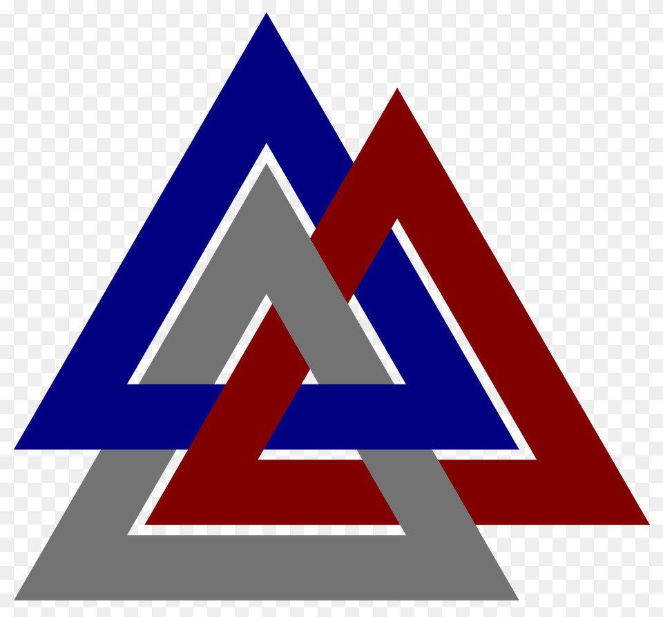 Valknut Symbol Borromean Clipart, Triangle Png