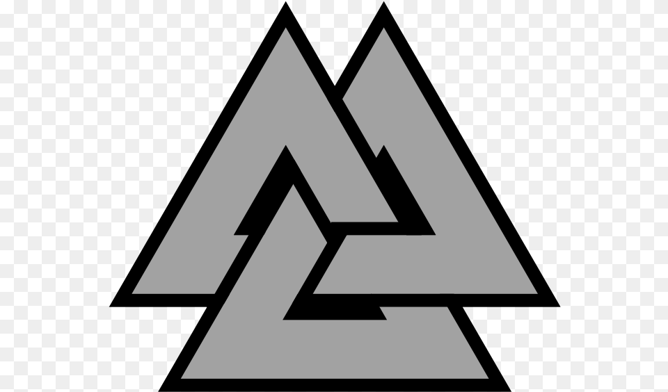 Valknut Symbol Triquetra Asatru Volknot Do Right Odinist Symbol Asatru Volknot, Triangle Free Transparent Png