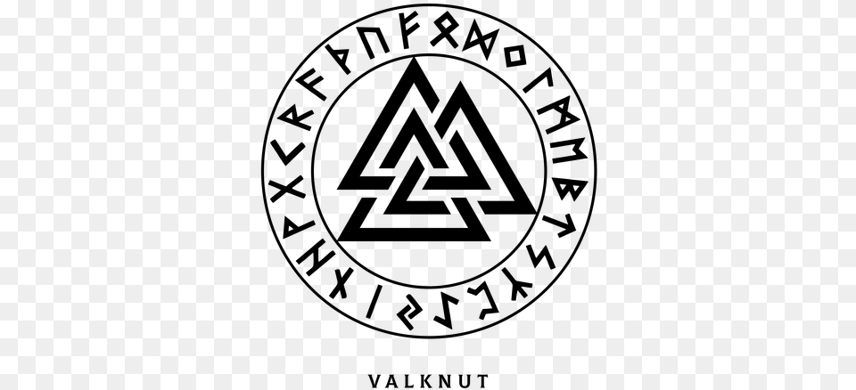 Valknut Valknut Symbol, Gray Free Transparent Png