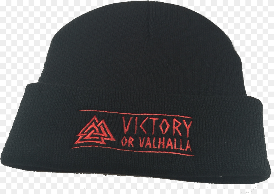 Valknut Victory Or Valhalla Beanie Beanie, Cap, Clothing, Hat, Accessories Free Png