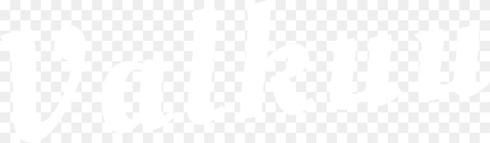 Valkuu Logo White On Transparent, Text Png