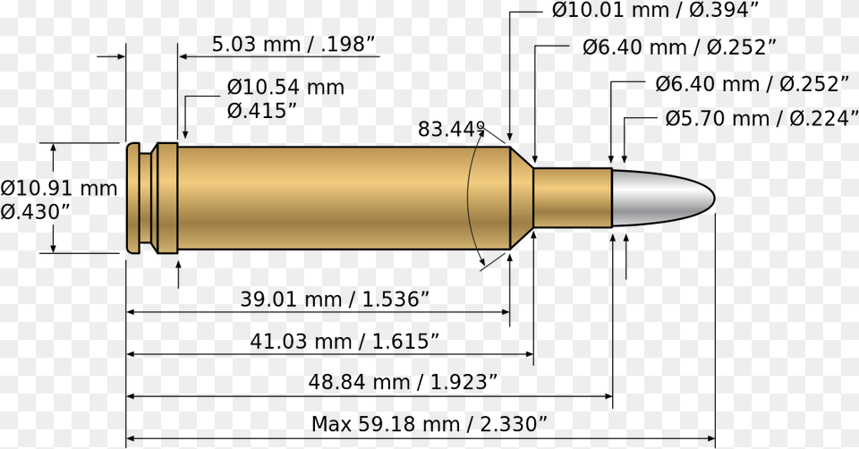 Valkyrie Case Dimensions, Ammunition, Weapon, Bullet Free Transparent Png