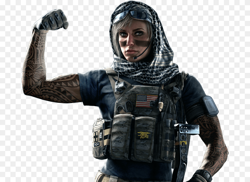 Valkyrie Rainbow Six, Tattoo, Skin, Person, Hand Png Image