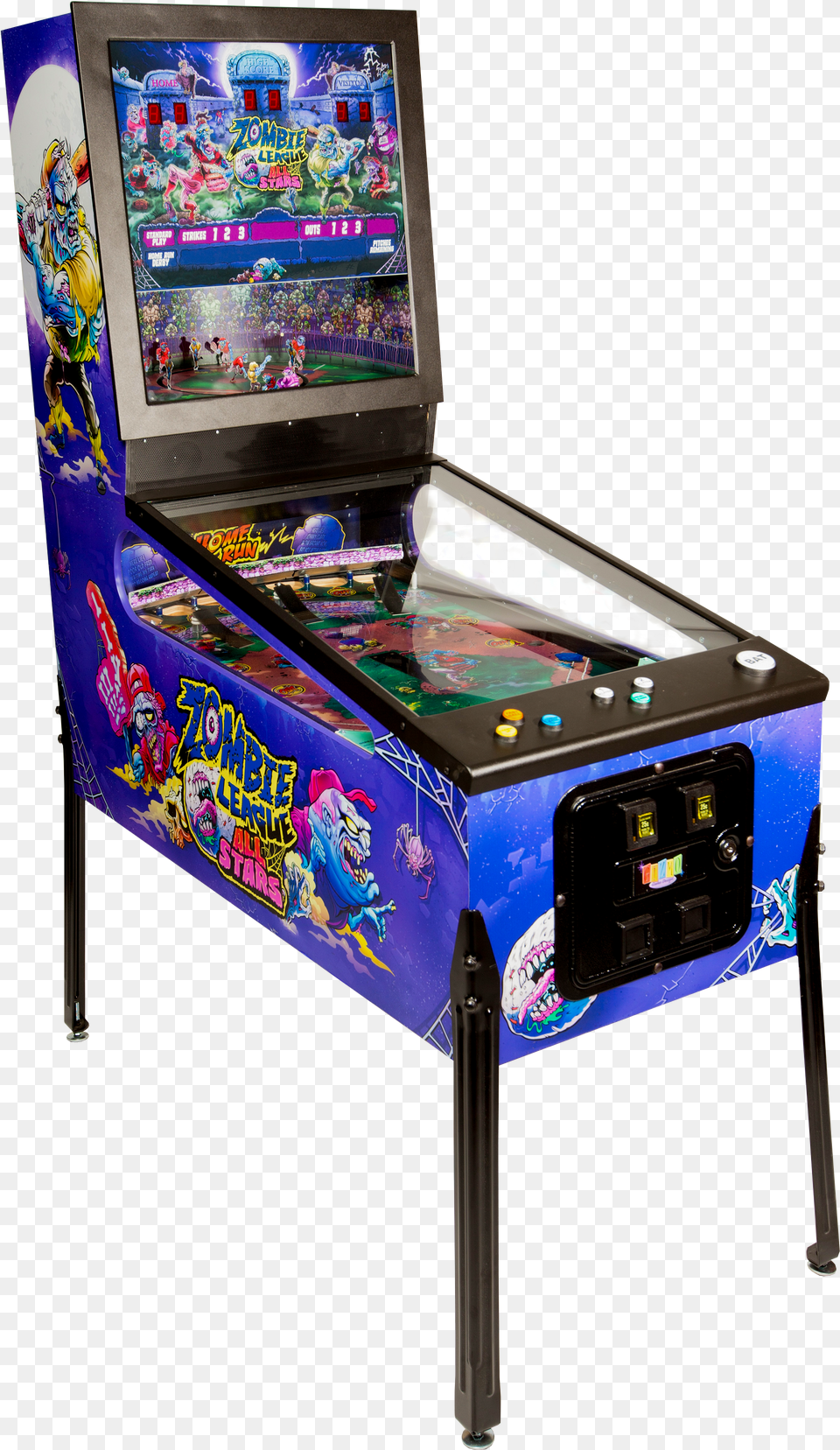 Valley Dynamo Zombie League All Stars Pinball Machine Png Image