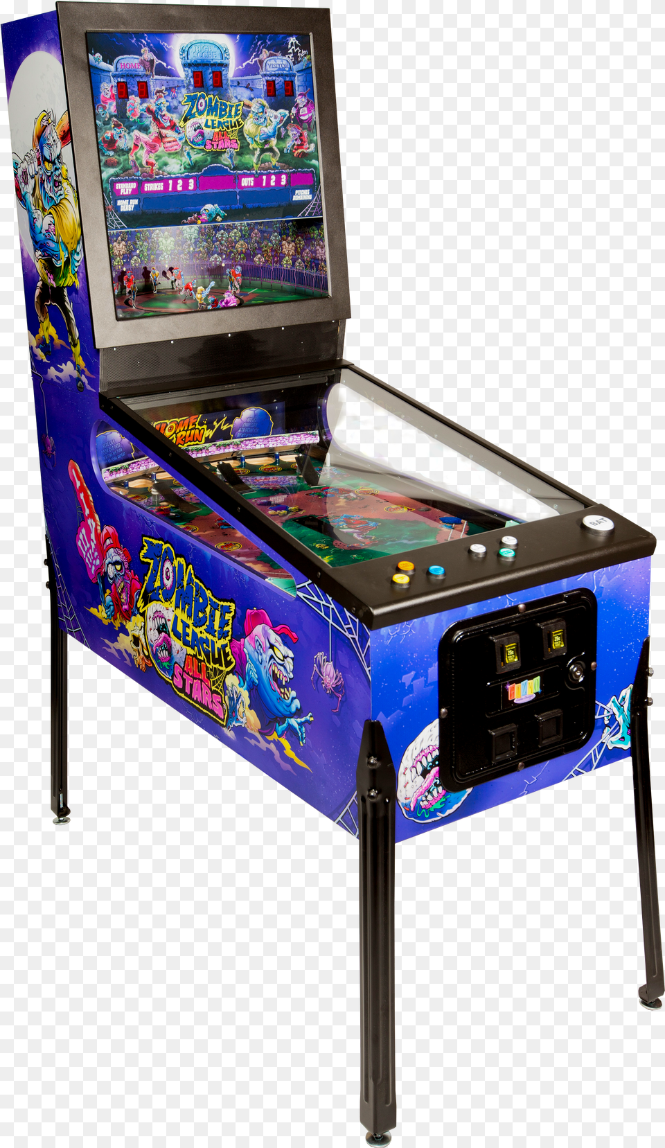 Valley Dynamo Zombie League All Stars Pinball Machine Baseball Pinballs Png