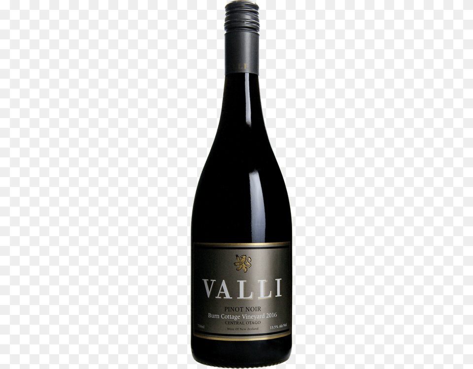 Valli Burn Cottage Vineyard Pinot Noir, Alcohol, Beverage, Bottle, Liquor Free Png