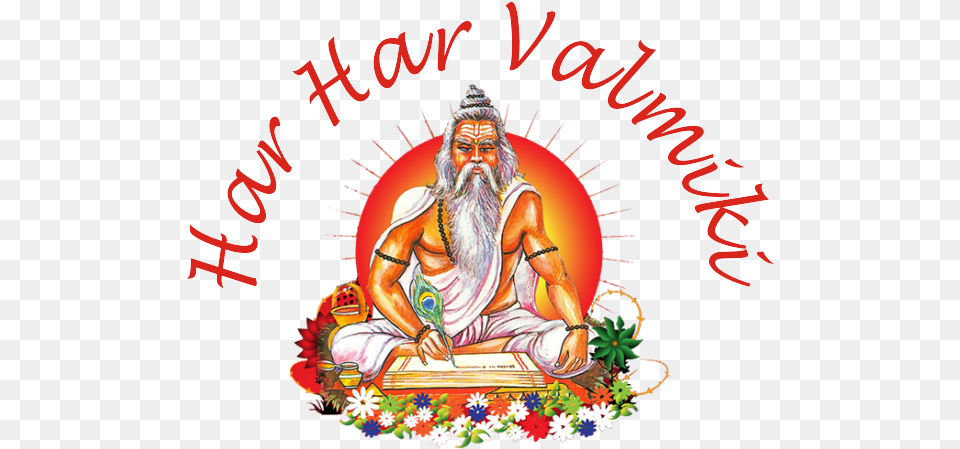 Valmiki Jayanti Transparent Maharshi Valmiki Demy Book, Art, Adult, Male, Man Png Image