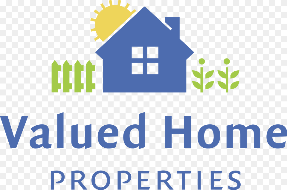 Valued Home Properties Logo Graphic Design, Neighborhood, Scoreboard, Outdoors Png Image