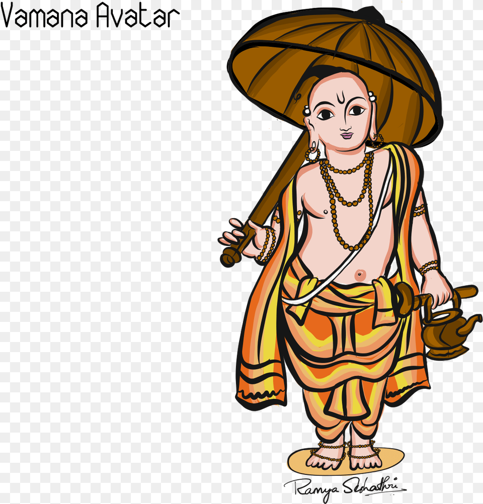 Vamana Avatar By Ramya Seshathri Vamana Avatar, Woman, Adult, Person, Female Png