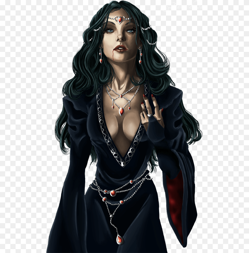 Vampire, Accessories, Person, Necklace, Jewelry Free Png Download
