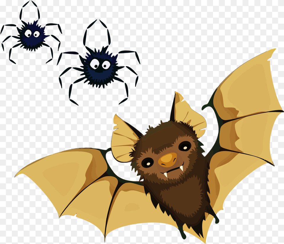 Vampire Bat And Spiders Clip Arts Little Brown Bat Clipart, Animal, Mammal, Wildlife, Adult Free Png