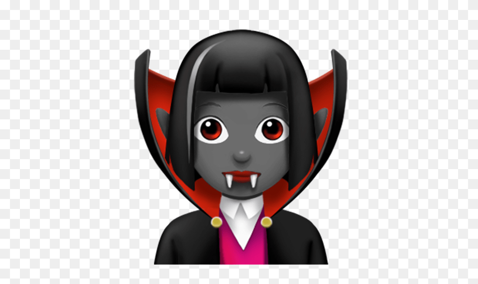 Vampire Check Out The New Ios 11 1 Emoji For Iphone Woman Vampire Dark Skin Tone Emoji, Baby, Person, Face, Head Free Png Download