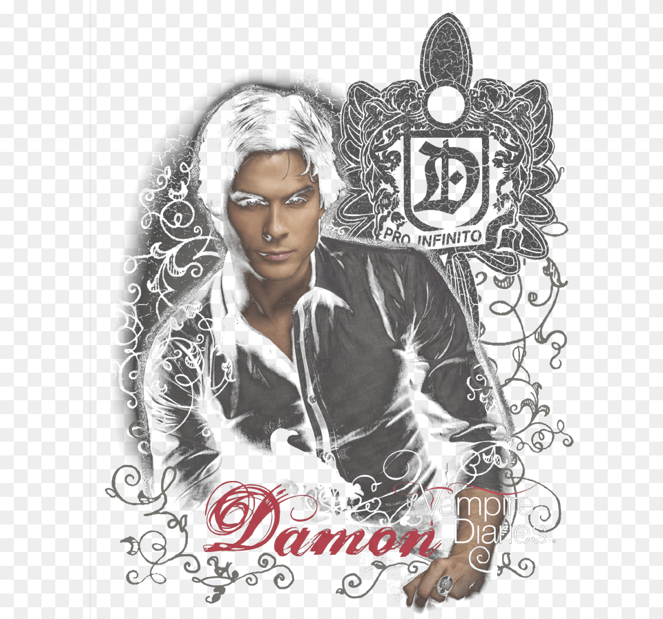Vampire Diaries Damon Youth Hoodie Poster, Clothing, Coat, Jacket, Adult Png
