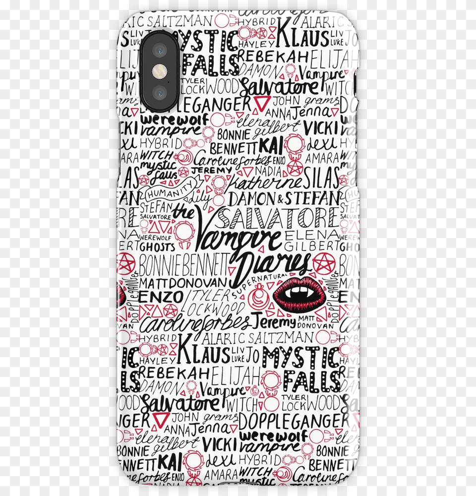 Vampire Diaries Iphone X Cases, Electronics, Mobile Phone, Phone, Text Free Png Download