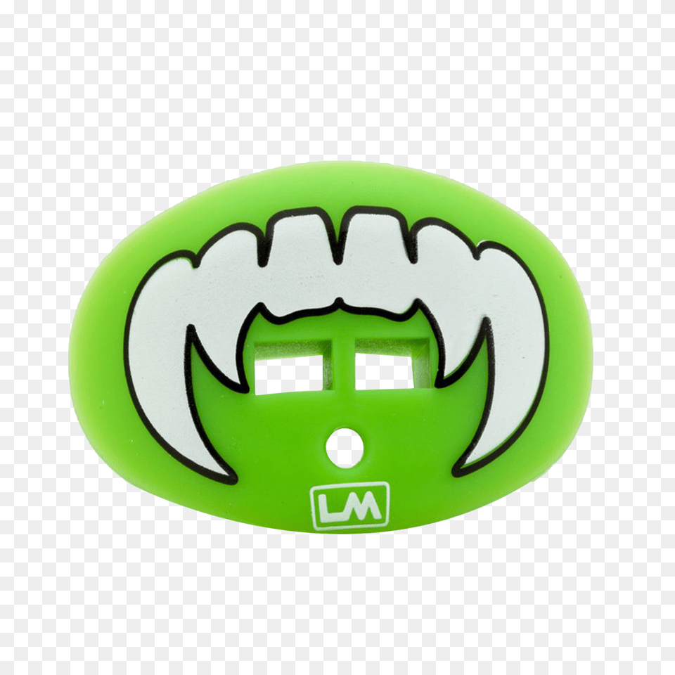 Vampire Fang Fluorescent Green Football Mouthguard, Logo Png Image