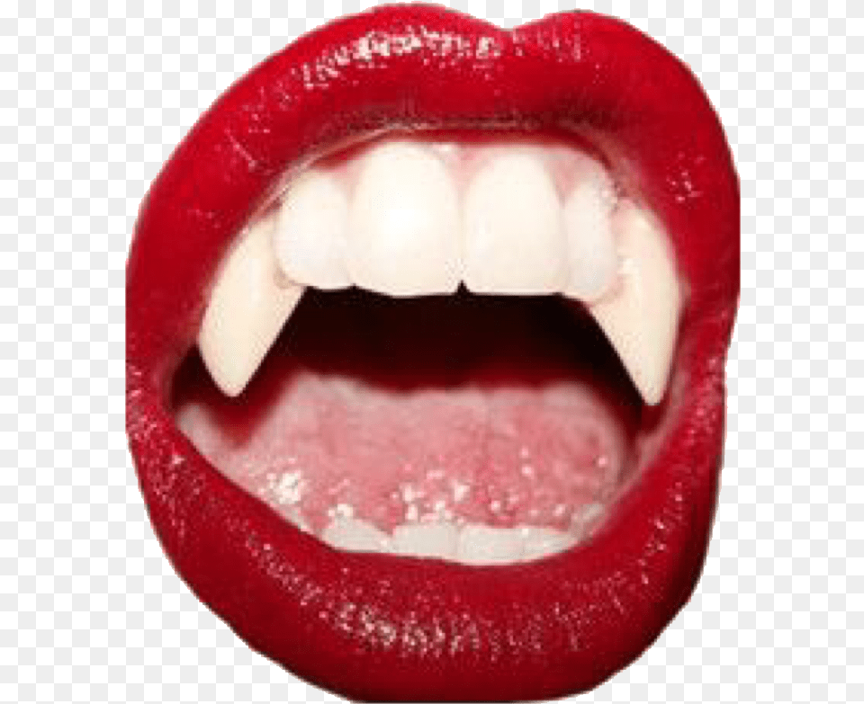 Vampire Fangs Aesthetic Lips Vampireaesthetic Aesthetic Red Transparent, Body Part, Mouth, Person, Teeth Free Png