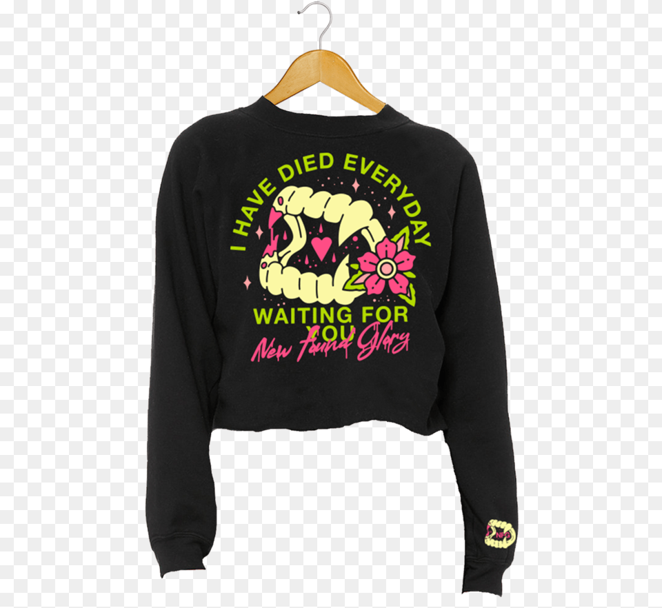 Vampire Fangs Crop Sweatshirt Puma, Clothing, Knitwear, Sweater, Hoodie Free Transparent Png