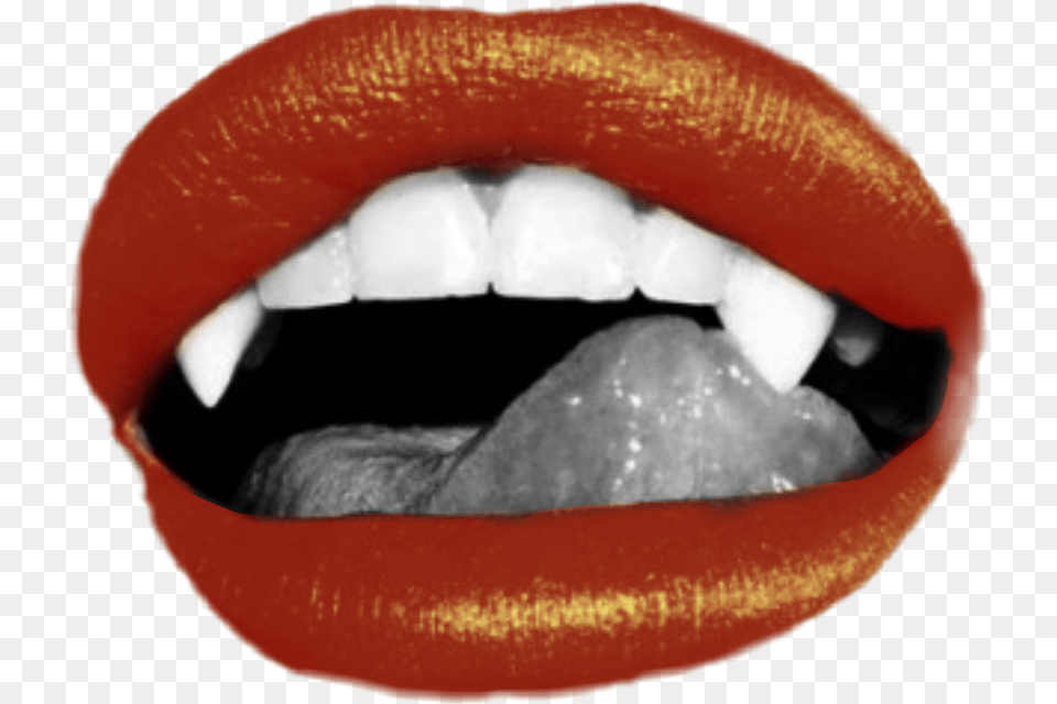 Vampire Fangs Fang Lips Freetouse Cool Edgy Vampire Lips, Body Part, Mouth, Person, Teeth Free Transparent Png