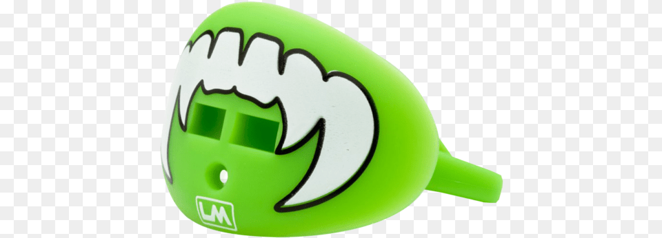 Vampire Fangs Fluorescent Green Loudmouthguards Pacifier Style Lip Protector Mouthguard, Appliance, Blow Dryer, Device, Electrical Device Png