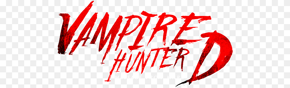Vampire Hunter D Resurrection Vampire Hunter D Logo, Text, Dynamite, Weapon Free Png Download