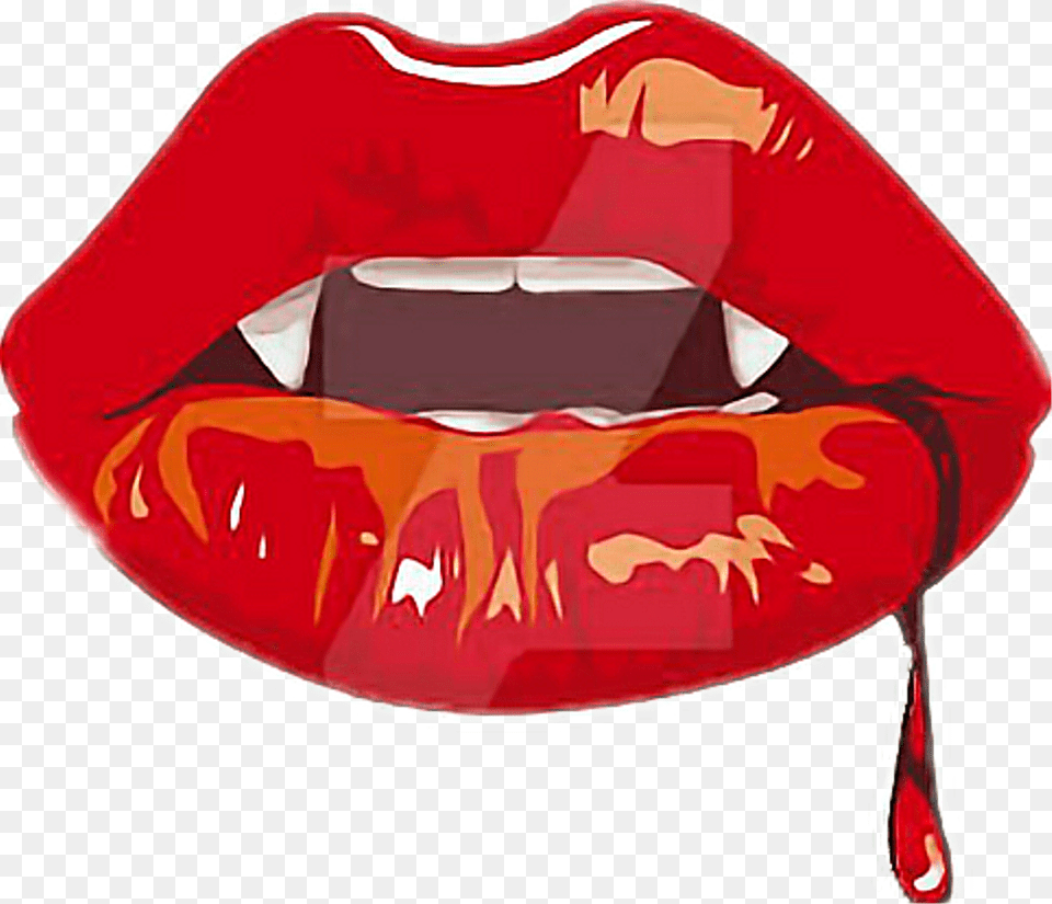 Vampire Mouth Anime Vampire Lips, Body Part, Person, Cosmetics, Lipstick Free Transparent Png