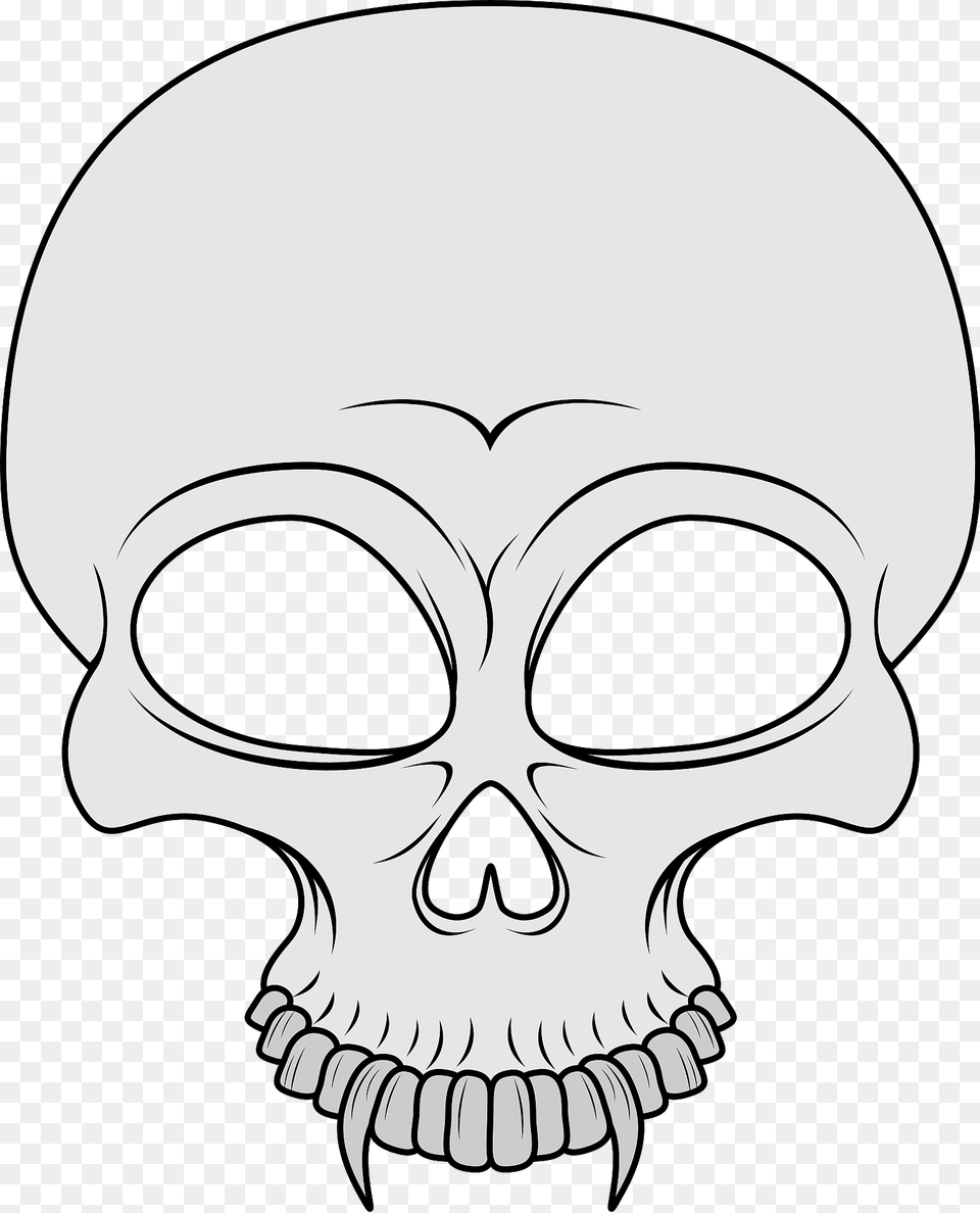 Vampire Skull Grayscale Clipart, Baby, Person, Face, Head Png Image