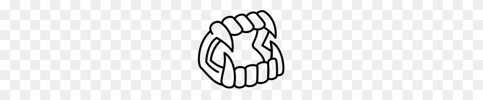 Vampire Teeth Icons Noun Project, Gray Png Image