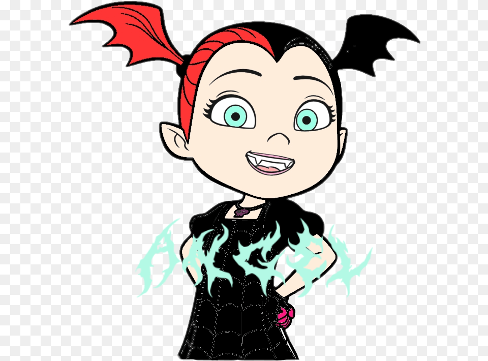 Vampire Vampirina Littlevampire Greeneyes Myedit Half Vampirina Clip Art, Baby, Person, Face, Head Png Image