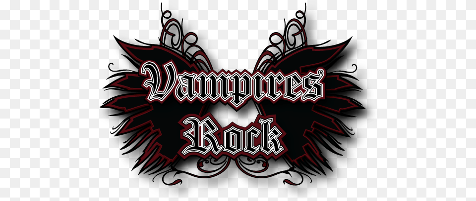 Vampires Rock Main Logo My Design Sport Team Logos Illustration, Text, Dynamite, Weapon Png Image