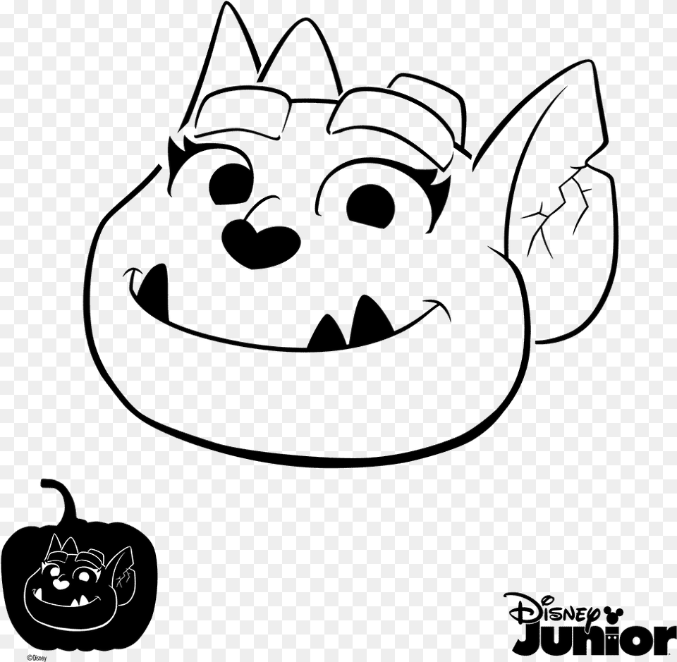 Vampirina Pumpkin Carving Stencil, Accessories Free Png Download